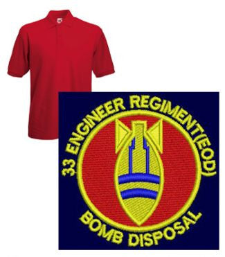 33 Eod Bomb Disposal Polo Shirt