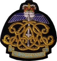 29 COMMANDO ROYAL ARTILLERY REGIMENTAL BLAZER BADGE