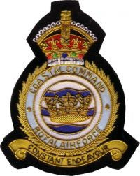 RAF ROYAL AIR FORCE COASTAL COMMAND BLAZER BADGE