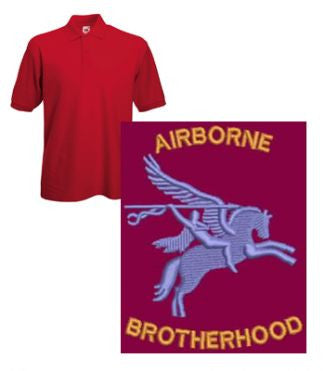 Airborne Brotherhood Parachute Polo Shirt