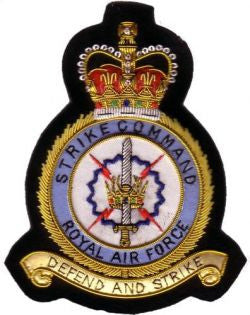 RAF Royal Air Force Strike Command Blazer Badge