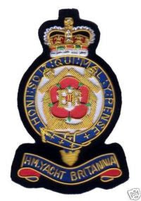 HM YACHT BRITANNIA BLAZER BADGE