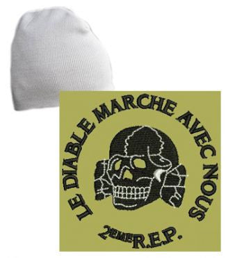 French Foreign Legion 2nd Rep Devil Skull Beanie Hat