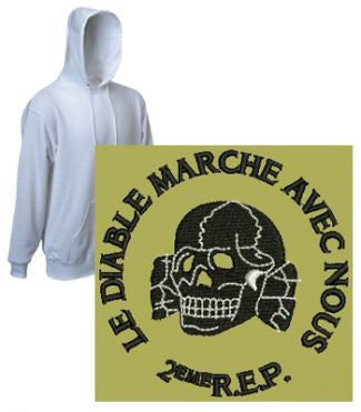 French Foreign Legion 2nd Rep Devil Skull Hoody