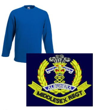 Middlesex Regiment Navy Sweat Shirt