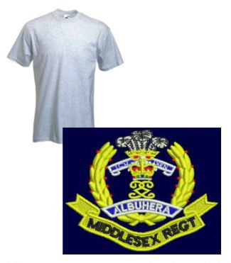 Middlesex Regiment Navy T-Shirt