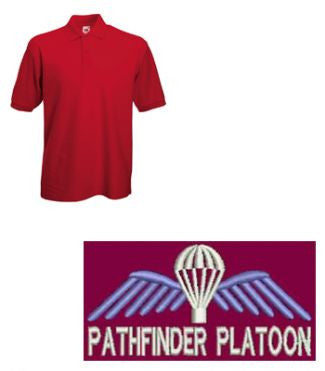 Pathfinder Platoon Para Wings Polo Shirt