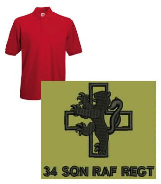 RAF Regiment 34 Squadron Polo Shirt