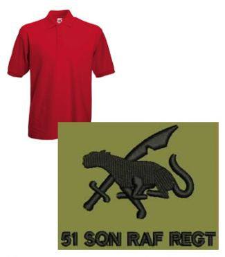 RAF Regiment 51 Squadron Polo Shirt