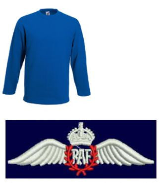 Raf Royal Air Force Pilot Wings Sweat Shirt