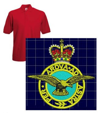 Raf Royal Air Force QC Regiment Polo Shirt