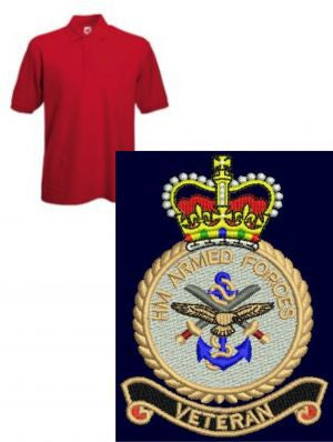 Hm Armed Forces Veteran Polo Shirt